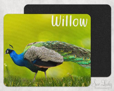 Peacock Custom Personalized Mouse Pad