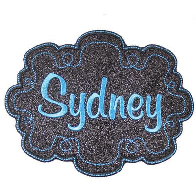 Personalized Name Sew or Iron on Embroidered Patch