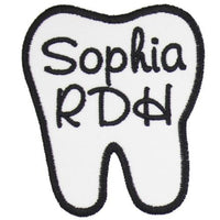 Personalized Tooth Patch - Sew Lucky Embroidery