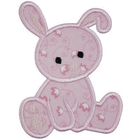 Pink Baby Bunny Patch - Sew Lucky Embroidery