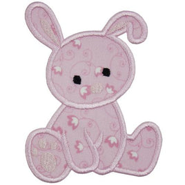 Pink Baby Bunny Patch - Sew Lucky Embroidery
