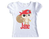 Pirate Girl Personalized Shirt - Sew Lucky Embroidery