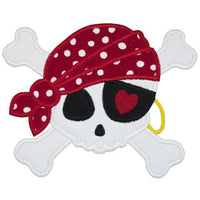 Pirate Skull Patch - Sew Lucky Embroidery