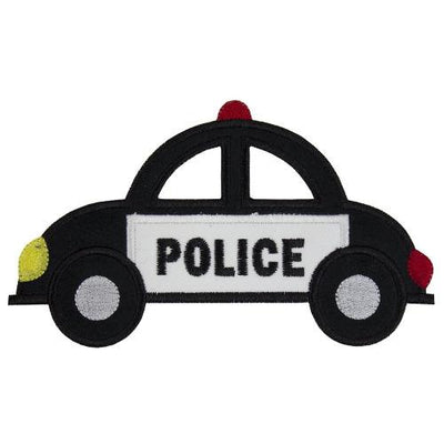 Police Car Sew or Iron on Embroidered Patch