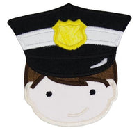 Policeman Patch - Sew Lucky Embroidery