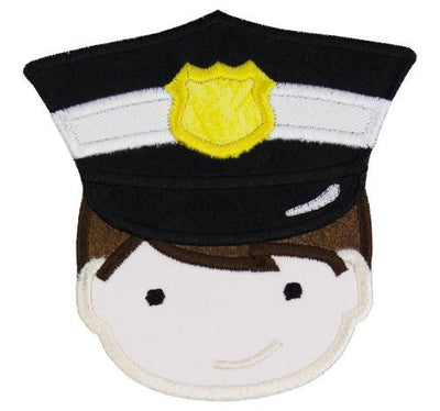 Policeman Sew or Iron on Embroidered Patch