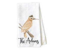 Pretty Bird Personalized Kitchen Towel - Waffle Weave Towel - Microfiber Towel - Kitchen Decor - House Warming Gift - Sew Lucky Embroidery