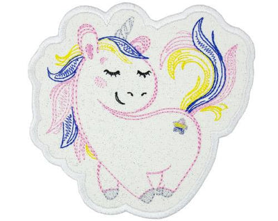 Pretty Unicorn Sew or Iron on Embroidered Patch