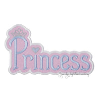 Princess Applique Patch - Sew Lucky Embroidery