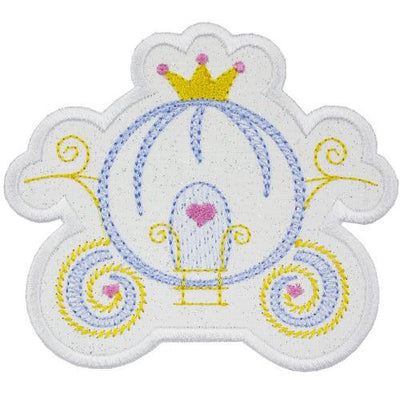Princess Carriage Sew or Iron on Embroidered Patch