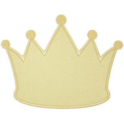 Princess Crown Sew or Iron on Embroidered Patch