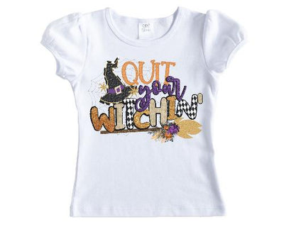 Quit Your Witchin Halloween Girls Shirt