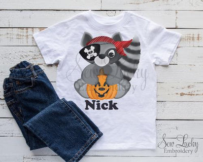 Raccoon Halloween Personalized Shirt