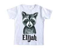 Raccoon Personalized Shirt - Sew Lucky Embroidery