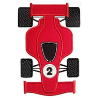 Race Car Birthday Number Patch - Sew Lucky Embroidery