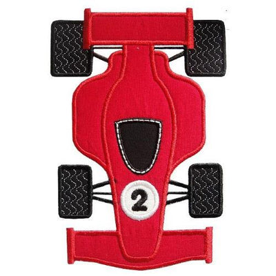Indy Race Car Birthday Number Sew or Iron on Embroidered Patch