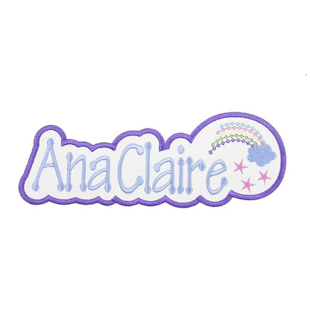 Rainbow Name Patch - Sew Lucky Embroidery