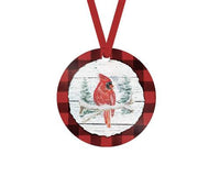 Red Cardinal Christmas Ornament - Sew Lucky Embroidery