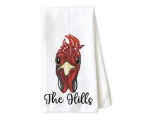 Red Hen Personalized Kitchen Towel - Waffle Weave Towel - Microfiber Towel - Kitchen Decor - House Warming Gift - Sew Lucky Embroidery