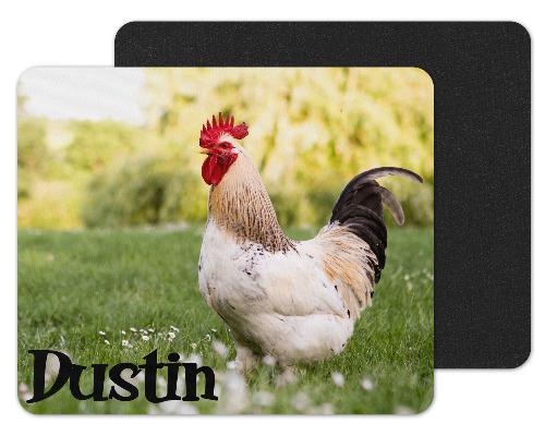 Rooster Personalized Custom Mouse Pad - Sew Lucky Embroidery
