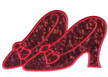 Ruby Slippers Patch - Sew Lucky Embroidery