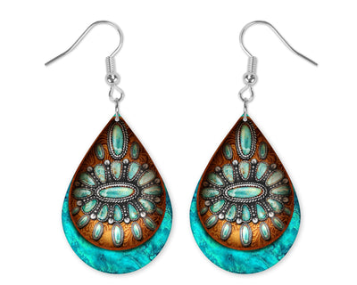 Rustic Turquoise Earrings