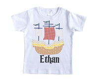 Sailboat Personalized Shirt - Sew Lucky Embroidery