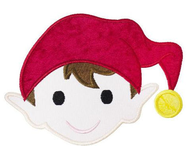 Santa Christmas Elf Sew or Iron on Embroidered Patch