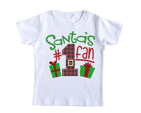 Santa's #1 Fan Christmas Shirt - Sew Lucky Embroidery