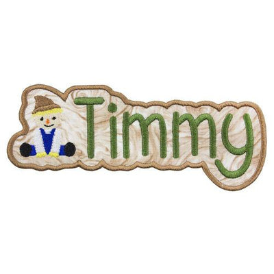 Scarecrow Name Sew or Iron on Embroidered Patch