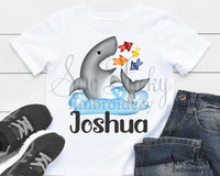 Shark Personalized Shirt - Sew Lucky Embroidery