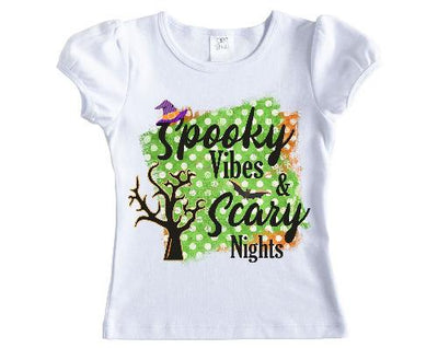 Spooky Vibes Halloween Girls Shirt