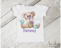 Spring Bear Shirt - Sew Lucky Embroidery