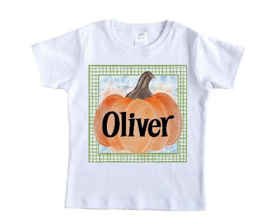 Square Pumpkin Fall Personalized Shirt