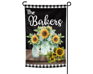 Sunflowers Personalized Garden Flag 