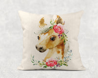 Sweet Baby Horse Pillow - Sew Lucky Embroidery