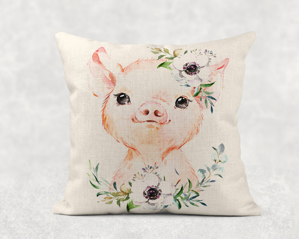 Sweet Baby Pig Pillow - Sew Lucky Embroidery