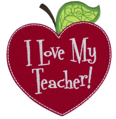 Teacher Sew or Iron on Embroidered Patch