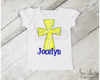 Tennis Ball Cross Personalized Shirt - Sew Lucky Embroidery