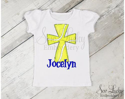 Tennis Ball Cross Personalized Shirt