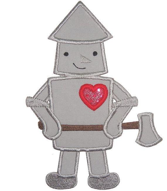 Tin Man Patch - Sew Lucky Embroidery