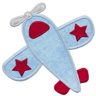 Toy Plane Sew or Iron on Embroidered Patch