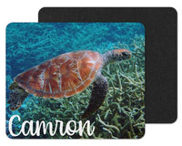 Turtle Custom Personalized Mouse Pad - Sew Lucky Embroidery