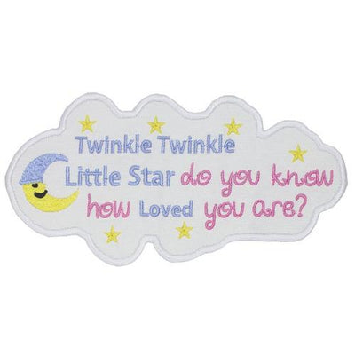 Twinkle Twinkle Sew or Iron on Embroidered Patch