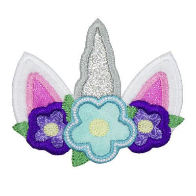 Unicorn Horn Sew or Iron on Embroidered Patch