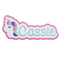 Unicorn Name Patch - Sew Lucky Embroidery
