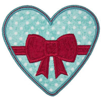 Valentine Heart Patch - Sew Lucky Embroidery