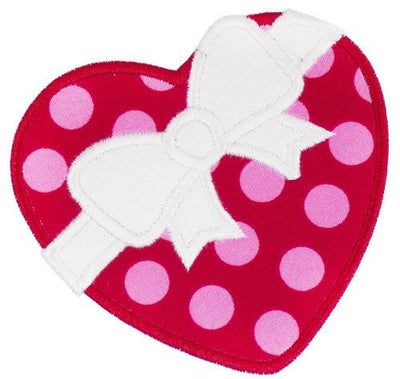 Valentine Polka Dotted Heart Patch