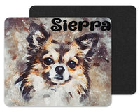 Watercolor Chihuahua Custom Personalized Mouse Pad - Sew Lucky Embroidery
