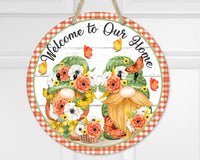 Welcome Gnomes Door Hanger - Sew Lucky Embroidery